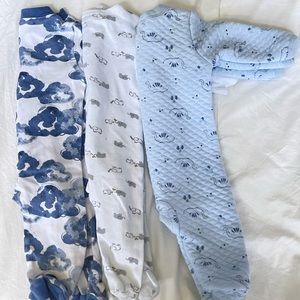 Baby Boy Footie Lot - 0/3m